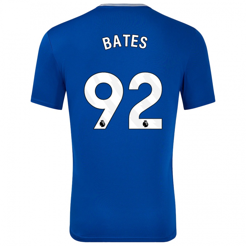 Kinder Callum Bates #92 Blau Mit Heimtrikot Trikot 2024/25 T-Shirt