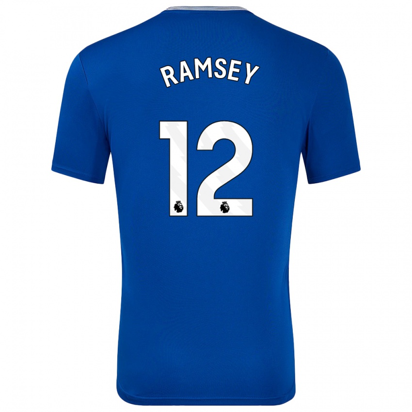 Kinder Emily Ramsey #12 Blau Mit Heimtrikot Trikot 2024/25 T-Shirt