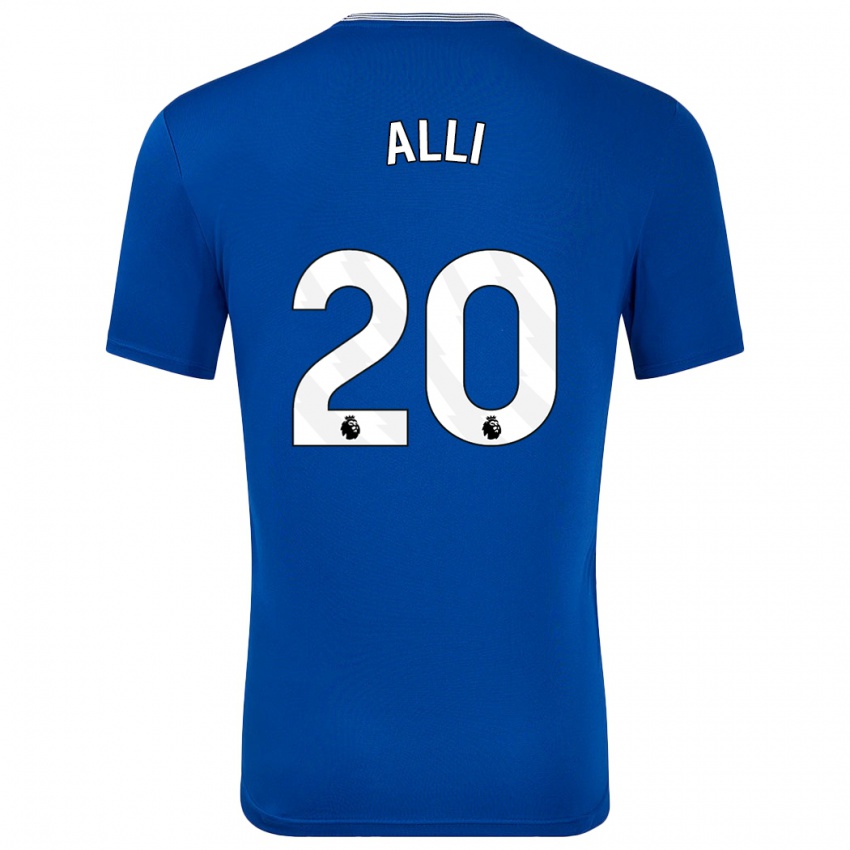 Kinder Dele Alli #20 Blau Mit Heimtrikot Trikot 2024/25 T-Shirt