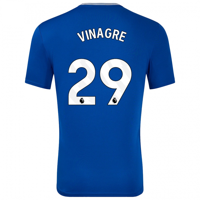 Kinder Ruben Vinagre #29 Blau Mit Heimtrikot Trikot 2024/25 T-Shirt