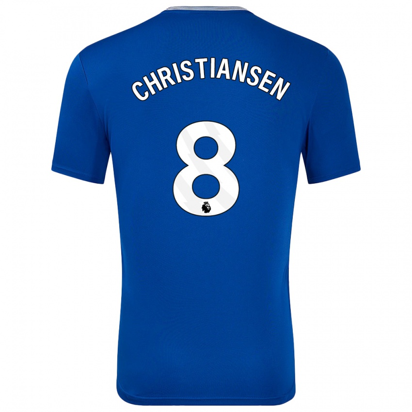 Kinder Izzy Christiansen #8 Blau Mit Heimtrikot Trikot 2024/25 T-Shirt