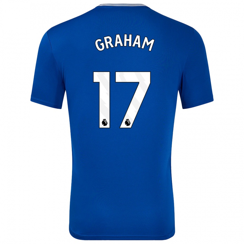 Kinder Lucy Graham #17 Blau Mit Heimtrikot Trikot 2024/25 T-Shirt