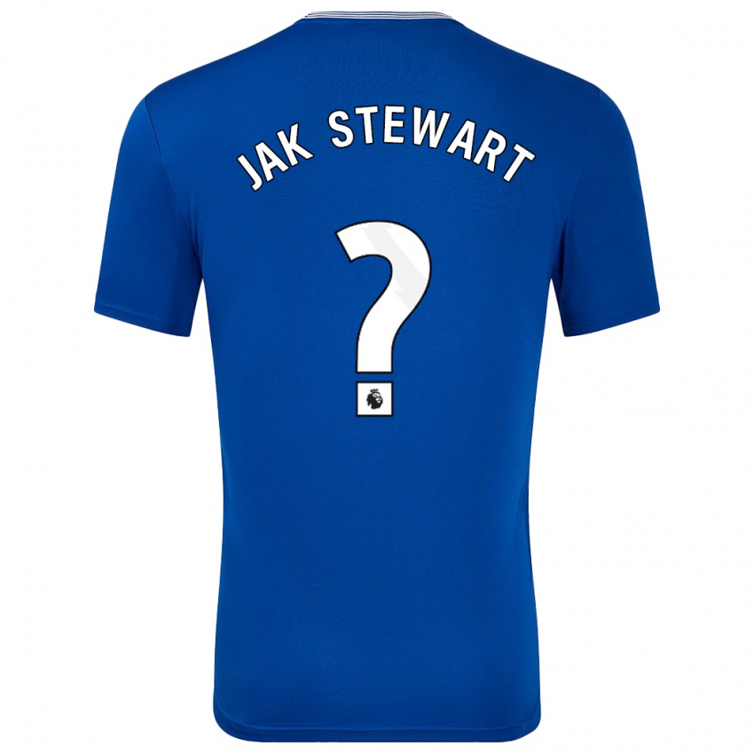 Kinder Jak Stewart #0 Blau Mit Heimtrikot Trikot 2024/25 T-Shirt