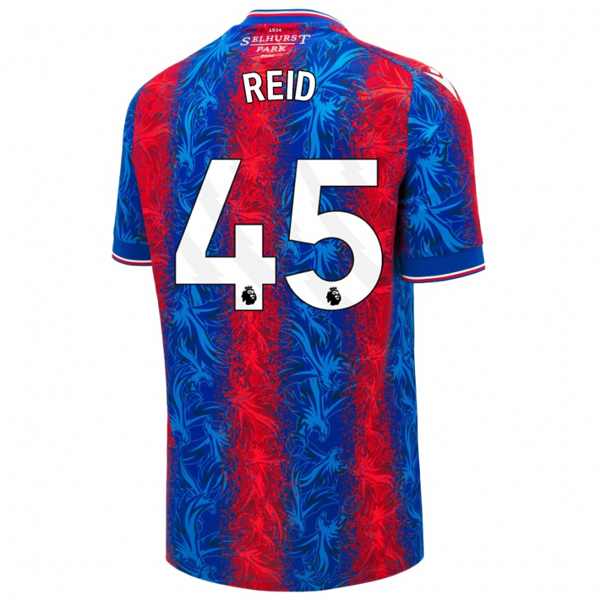 Kinder Dylan Reid #45 Rot Blauen Streifen Heimtrikot Trikot 2024/25 T-Shirt