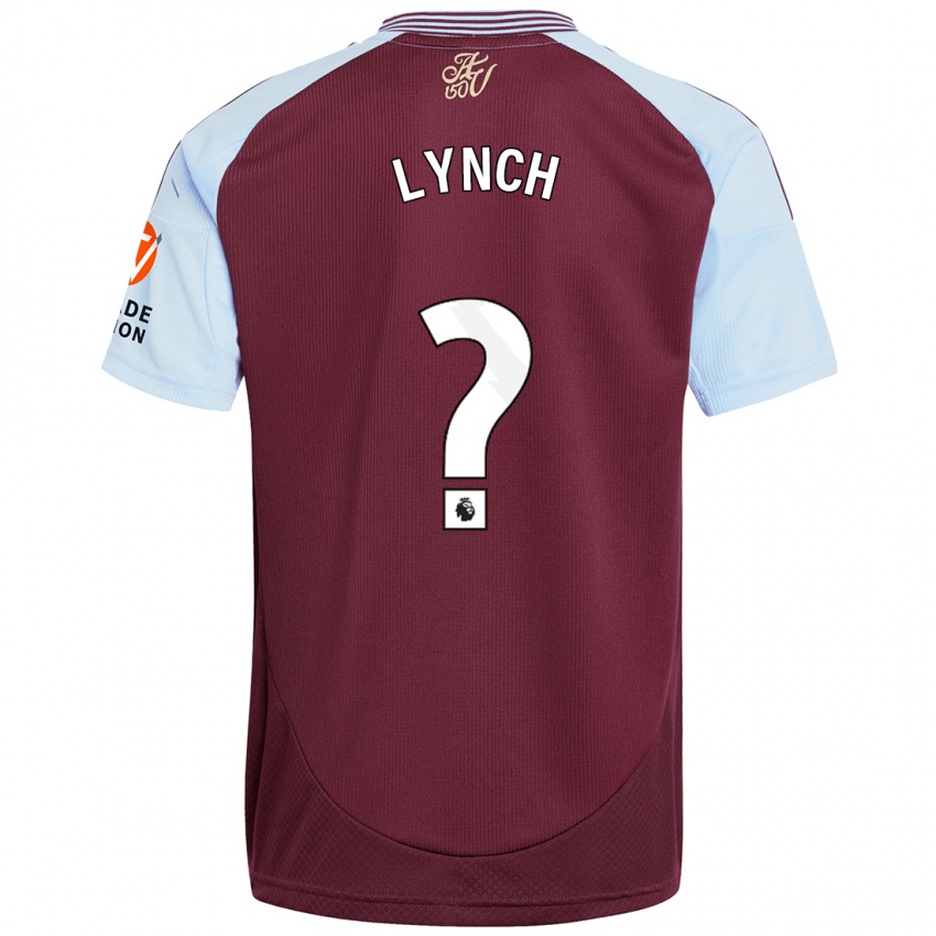 Kinder Luka Lynch #0 Burgunder Himmelblau Heimtrikot Trikot 2024/25 T-Shirt