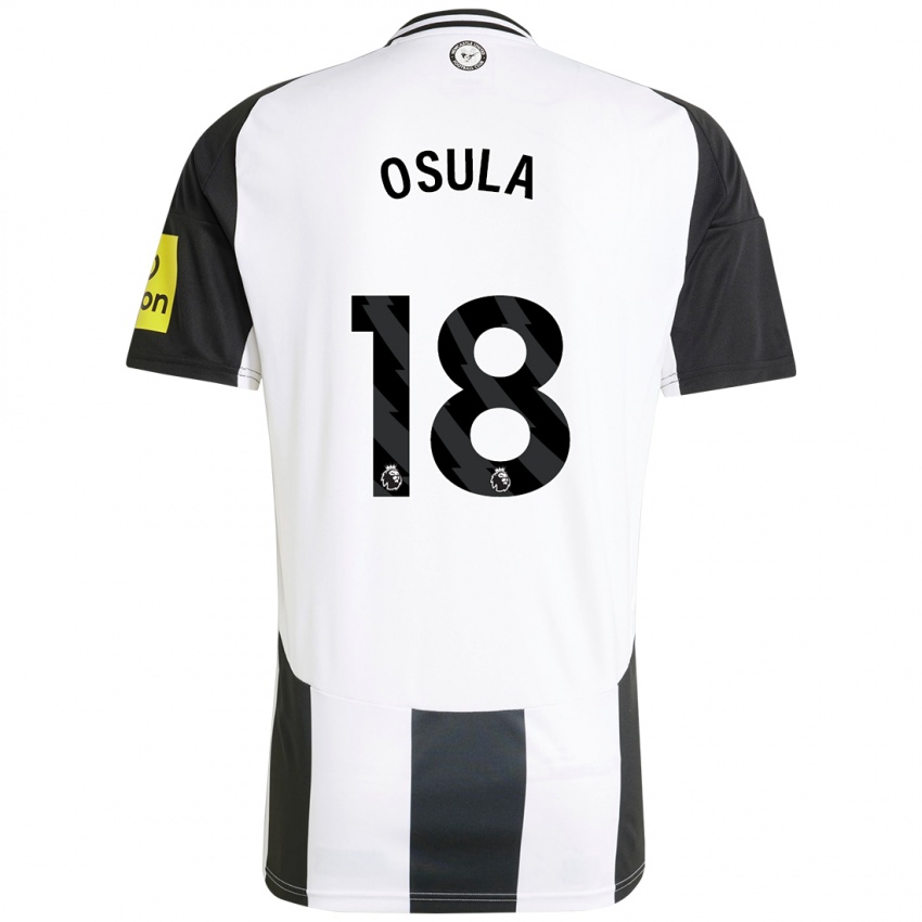 Kinder William Osula #18 Weiß Schwarz Heimtrikot Trikot 2024/25 T-Shirt