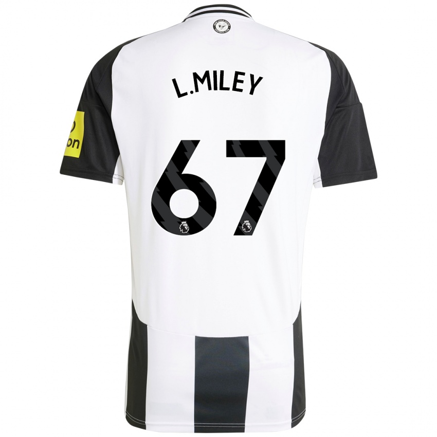 Kinder Lewis Miley #67 Weiß Schwarz Heimtrikot Trikot 2024/25 T-Shirt