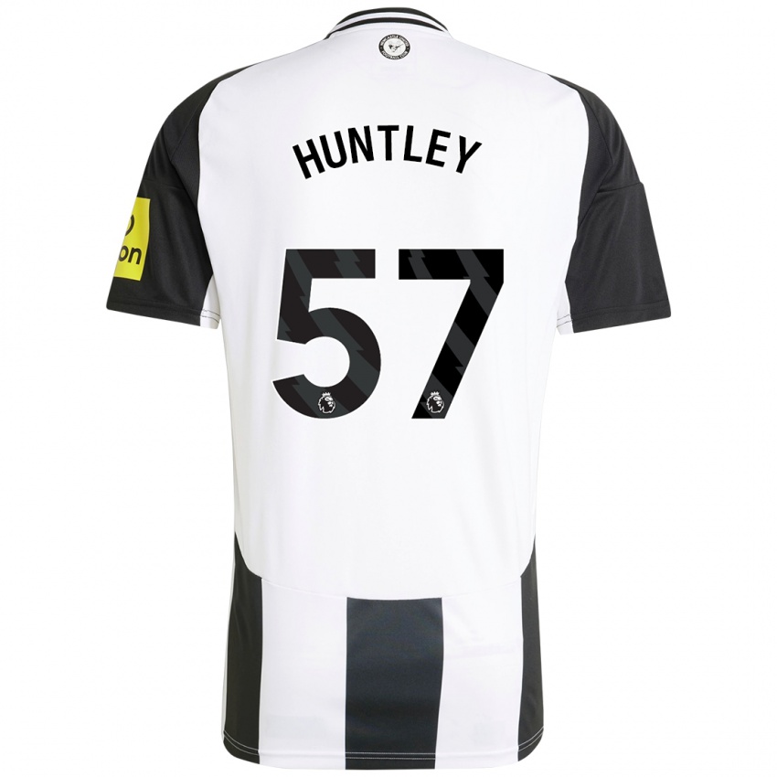 Kinder James Huntley #57 Weiß Schwarz Heimtrikot Trikot 2024/25 T-Shirt