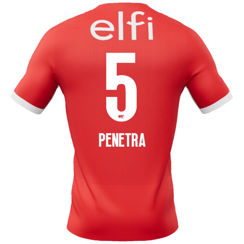 Kinder Alexandre Penetra #5 Rot Weiß Heimtrikot Trikot 2024/25 T-Shirt