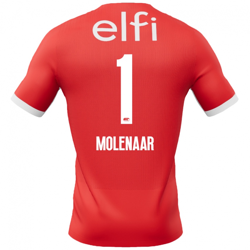 Kinder Finn Molenaar #1 Rot Weiß Heimtrikot Trikot 2024/25 T-Shirt