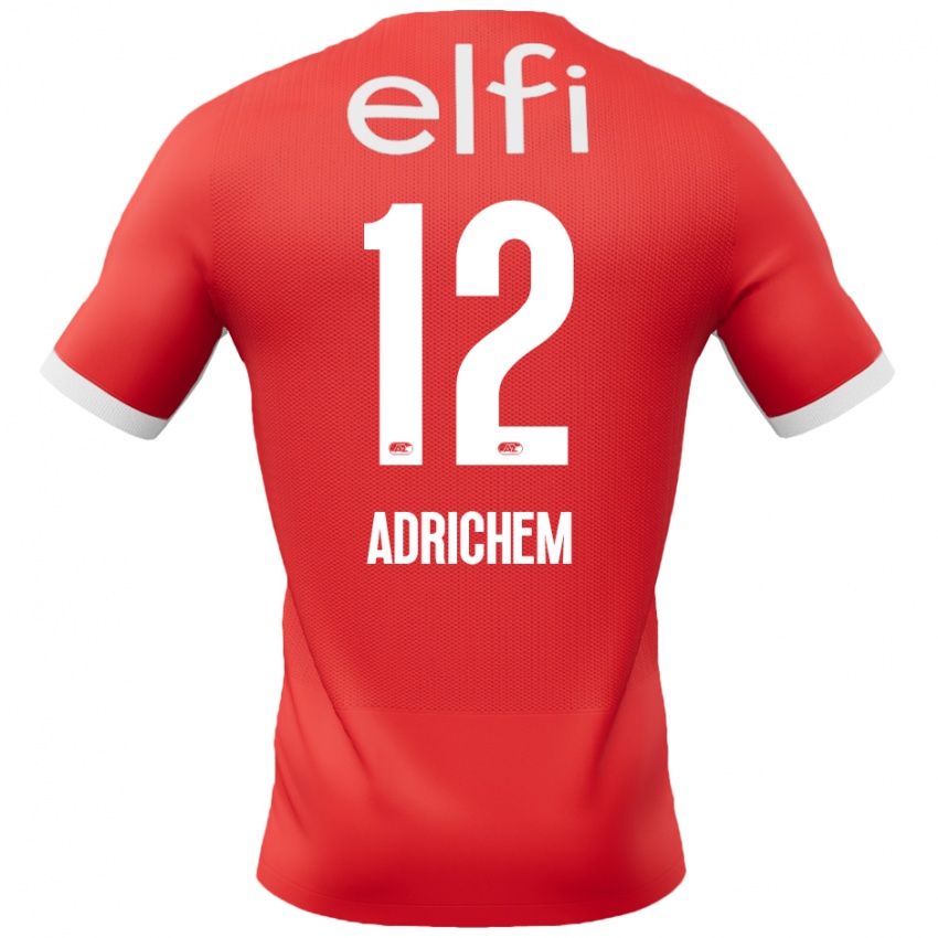 Kinder Mees Adrichem #12 Rot Weiß Heimtrikot Trikot 2024/25 T-Shirt