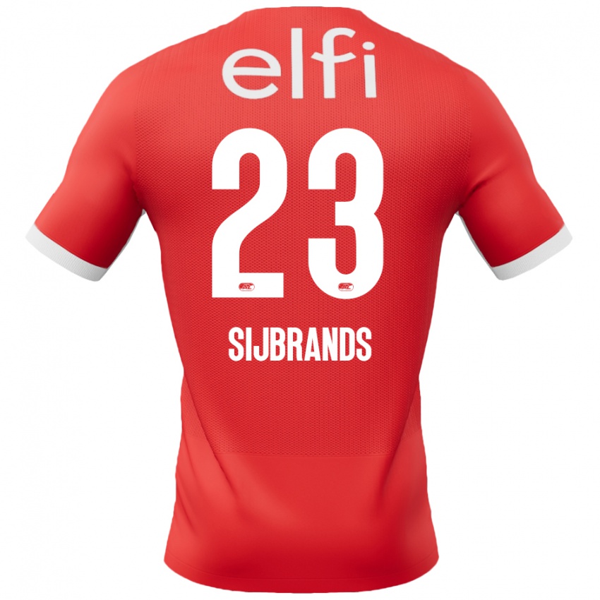 Kinder Julian Sijbrands #23 Rot Weiß Heimtrikot Trikot 2024/25 T-Shirt