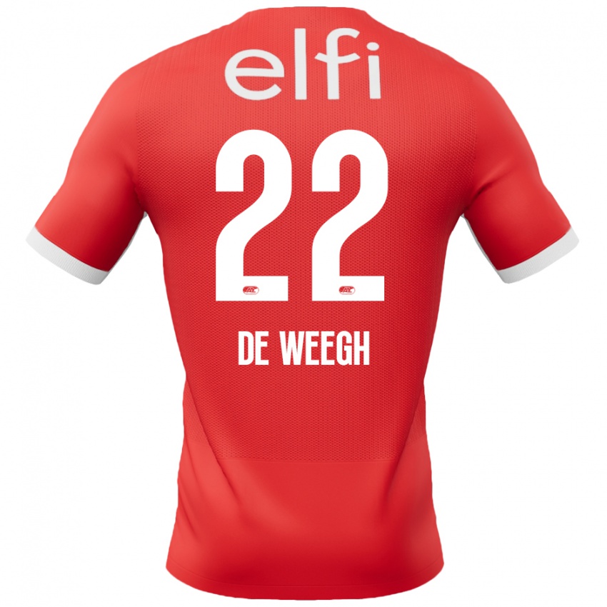 Kinder Bo Op De Weegh #22 Rot Weiß Heimtrikot Trikot 2024/25 T-Shirt