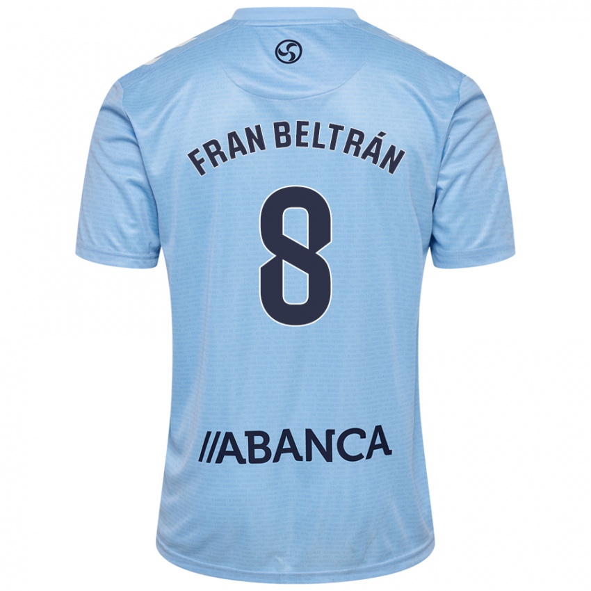 Kinder Fran Beltrán #8 Himmelblau Heimtrikot Trikot 2024/25 T-Shirt