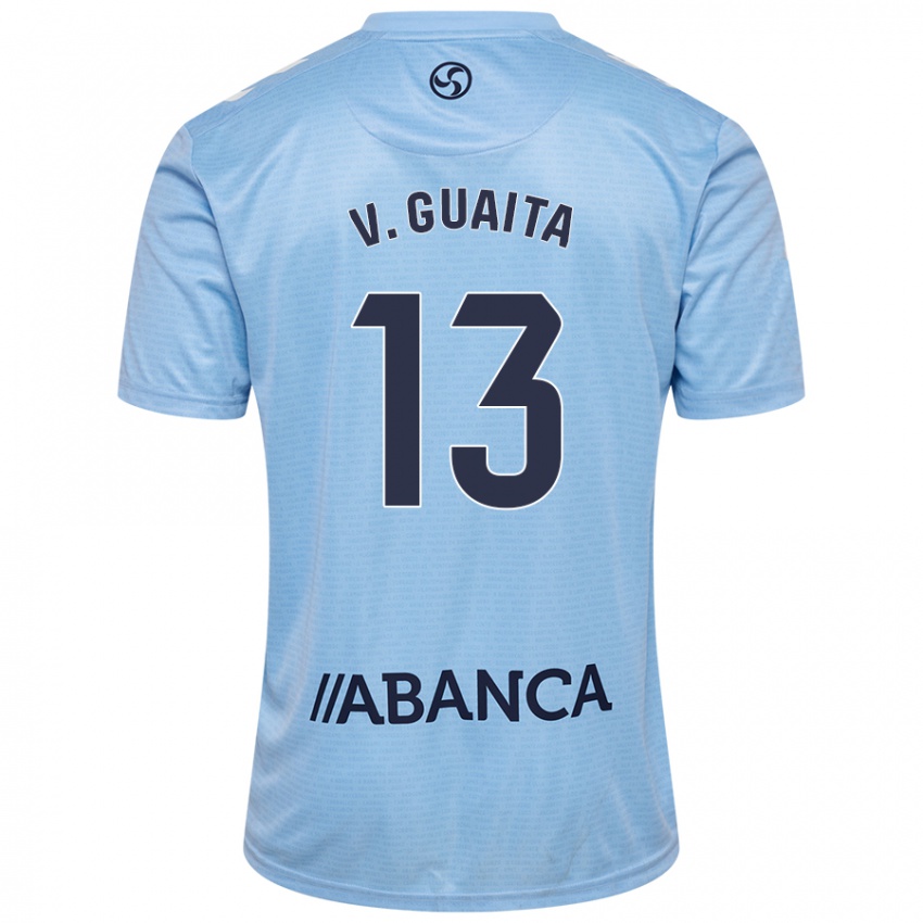 Kinder Vicente Guaita #13 Himmelblau Heimtrikot Trikot 2024/25 T-Shirt