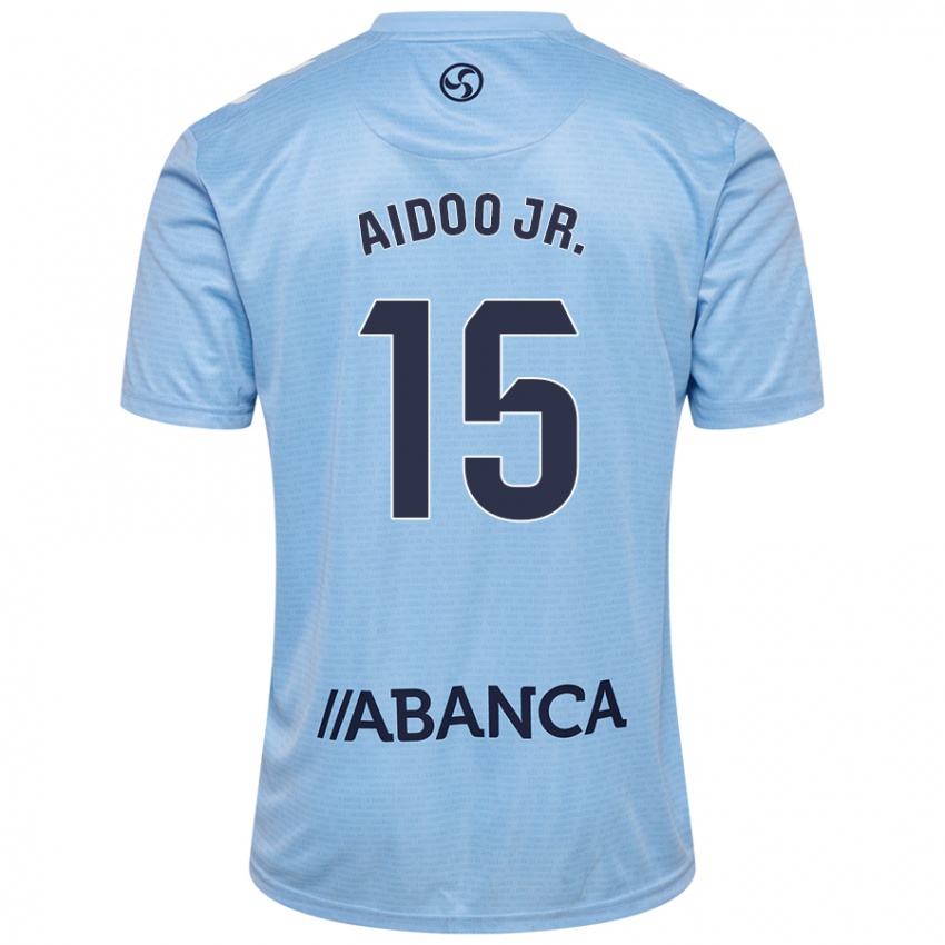 Kinder Joseph Aidoo #15 Himmelblau Heimtrikot Trikot 2024/25 T-Shirt