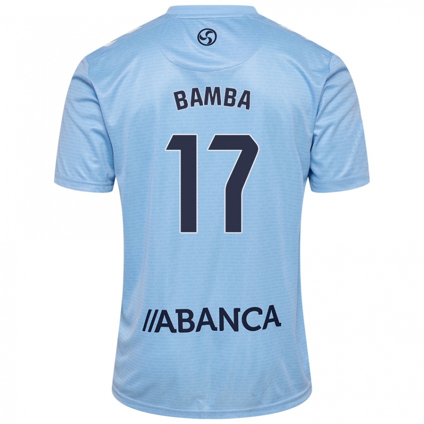 Kinder Jonathan Bamba #17 Himmelblau Heimtrikot Trikot 2024/25 T-Shirt