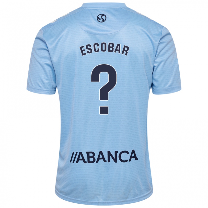 Kinder Jordi Escobar #0 Himmelblau Heimtrikot Trikot 2024/25 T-Shirt