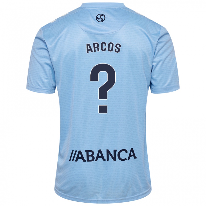 Kinder Ángel Arcos #0 Himmelblau Heimtrikot Trikot 2024/25 T-Shirt