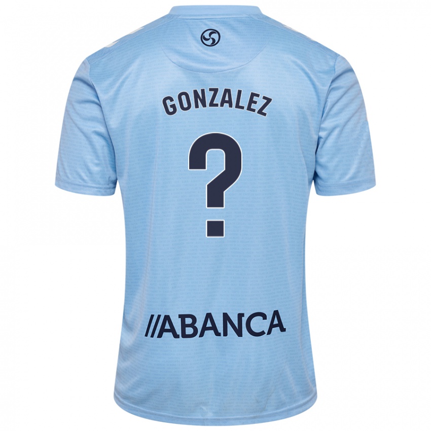 Kinder Marcos González #0 Himmelblau Heimtrikot Trikot 2024/25 T-Shirt