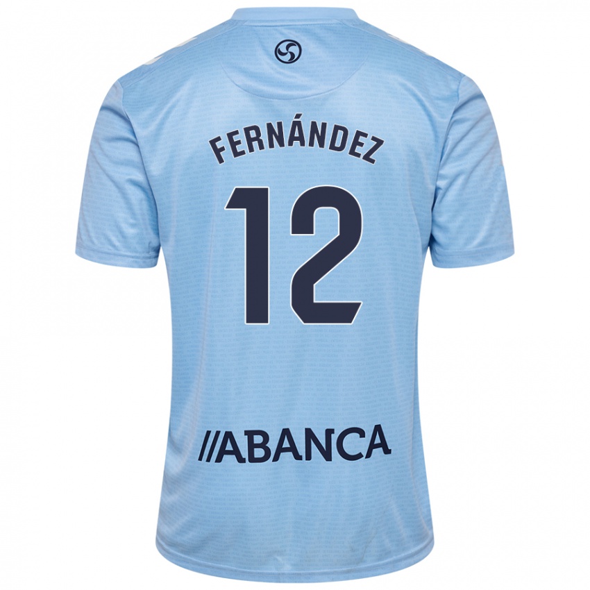 Kinder Manu Fernández #12 Himmelblau Heimtrikot Trikot 2024/25 T-Shirt