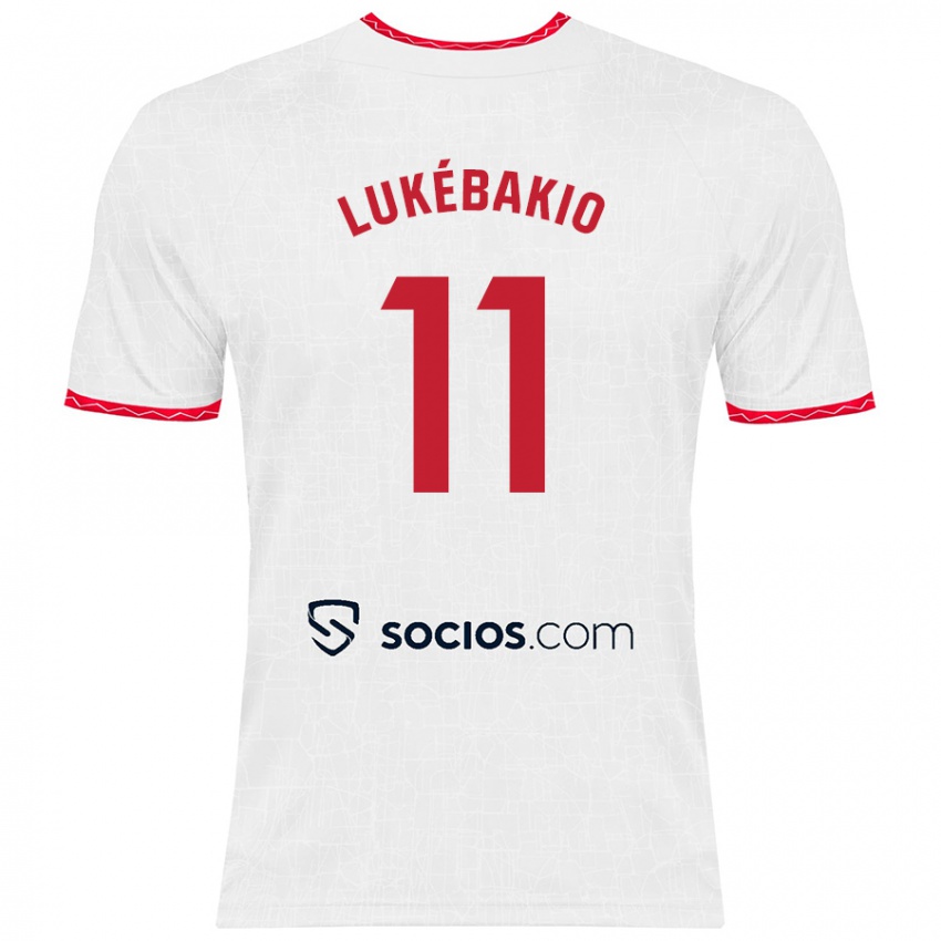 Kinder Dodi Lukébakio #11 Weiß Rot Heimtrikot Trikot 2024/25 T-Shirt