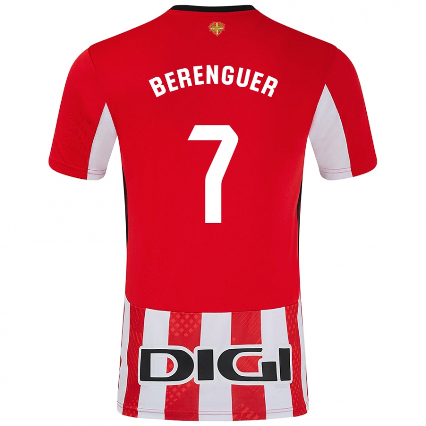 Kinder Álex Berenguer #7 Rot Weiß Heimtrikot Trikot 2024/25 T-Shirt