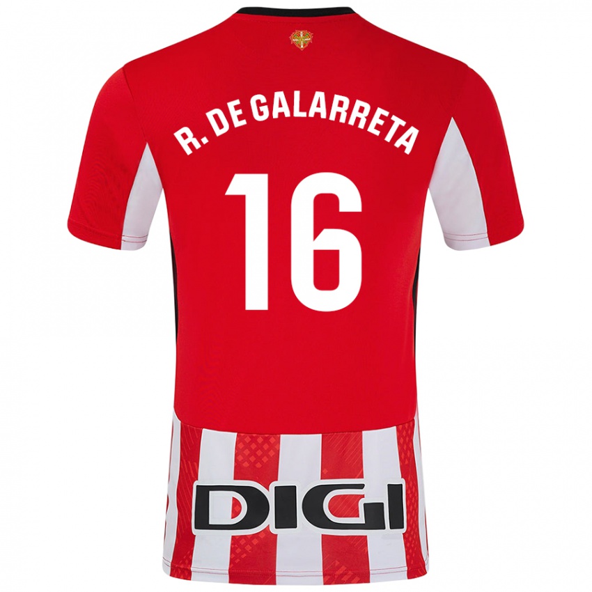 Kinder Iñigo Ruiz De Galarreta #16 Rot Weiß Heimtrikot Trikot 2024/25 T-Shirt