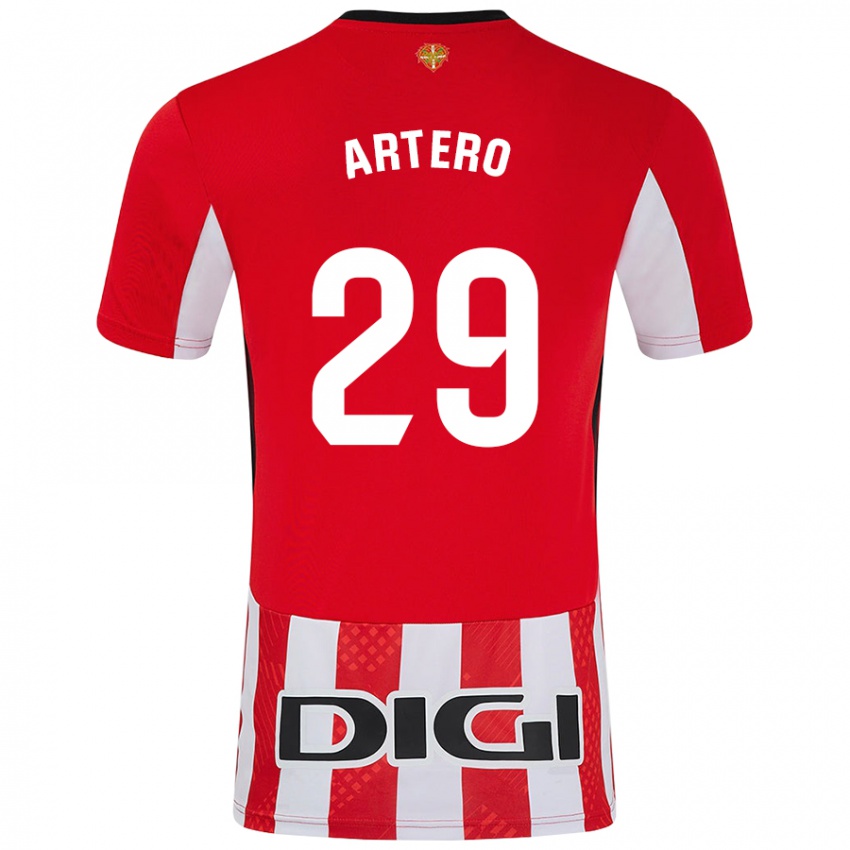 Kinder Marina Artero Moreno #29 Rot Weiß Heimtrikot Trikot 2024/25 T-Shirt