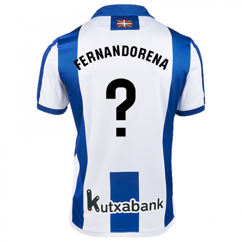 Kinder Alex Fernandorena #0 Weiß Blau Heimtrikot Trikot 2024/25 T-Shirt