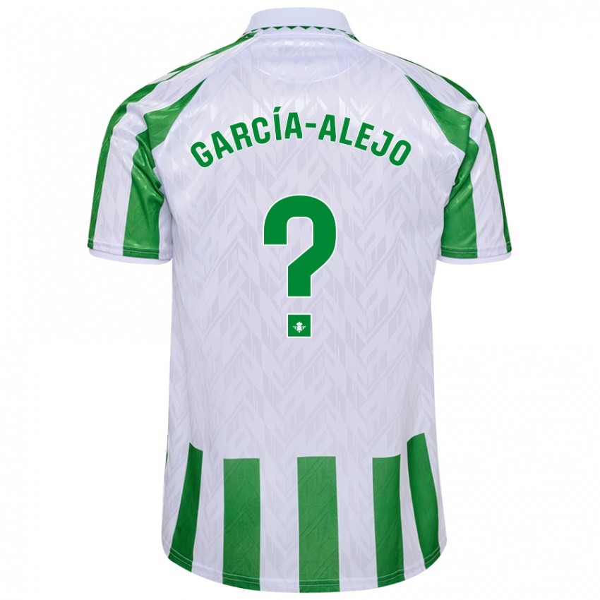 Kinder Raúl García-Alejo #0 Grün Weiße Streifen Heimtrikot Trikot 2024/25 T-Shirt