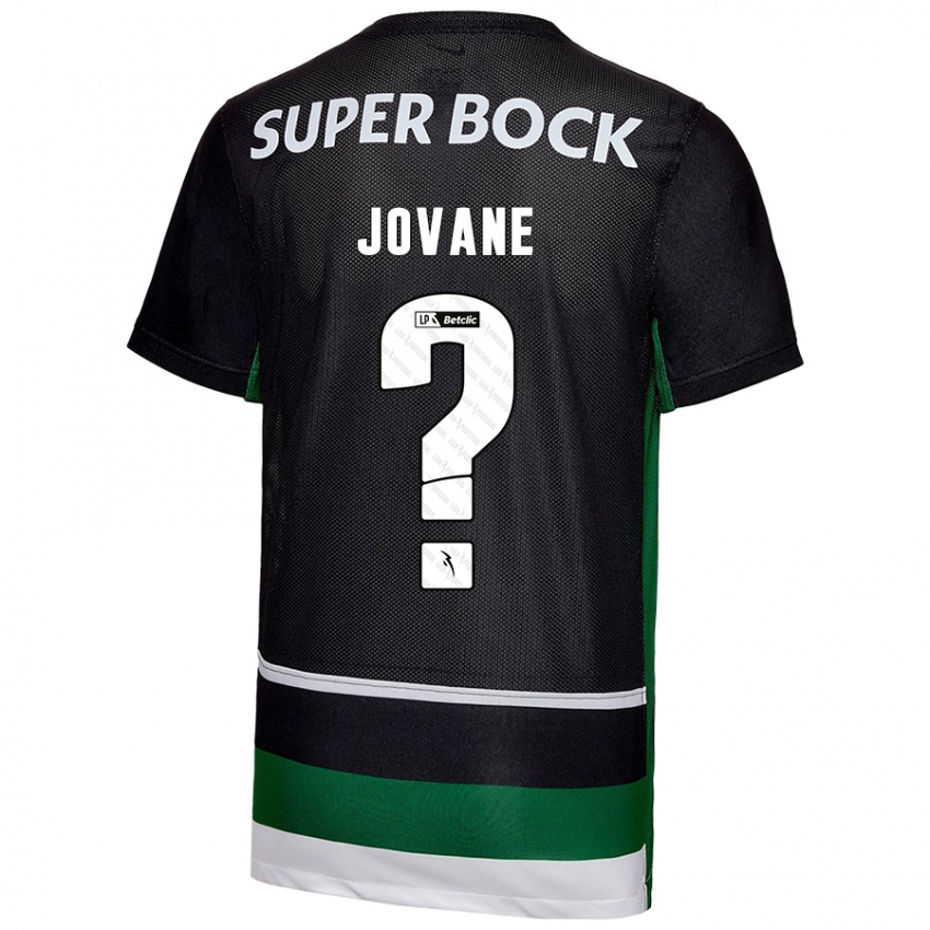 Kinder Jovane #0 Schwarz Weiß Grün Heimtrikot Trikot 2024/25 T-Shirt