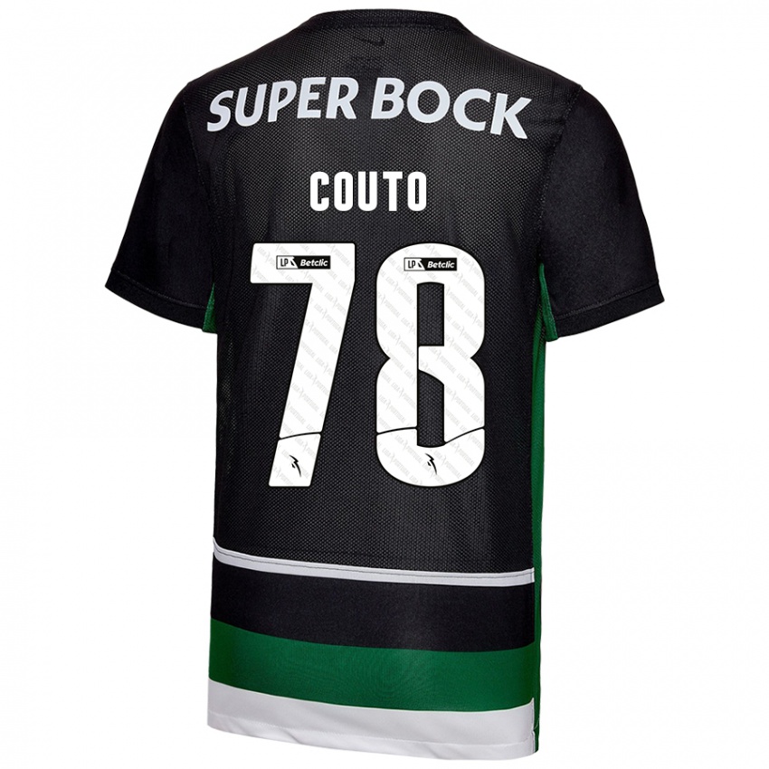 Kinder Mauro Couto #78 Schwarz Weiß Grün Heimtrikot Trikot 2024/25 T-Shirt