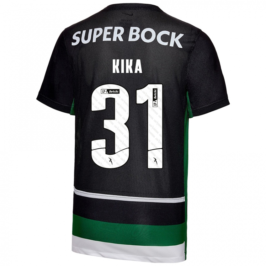 Kinder Kika #31 Schwarz Weiß Grün Heimtrikot Trikot 2024/25 T-Shirt