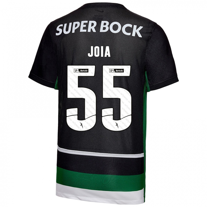 Kinder Carolina Joia #55 Schwarz Weiß Grün Heimtrikot Trikot 2024/25 T-Shirt