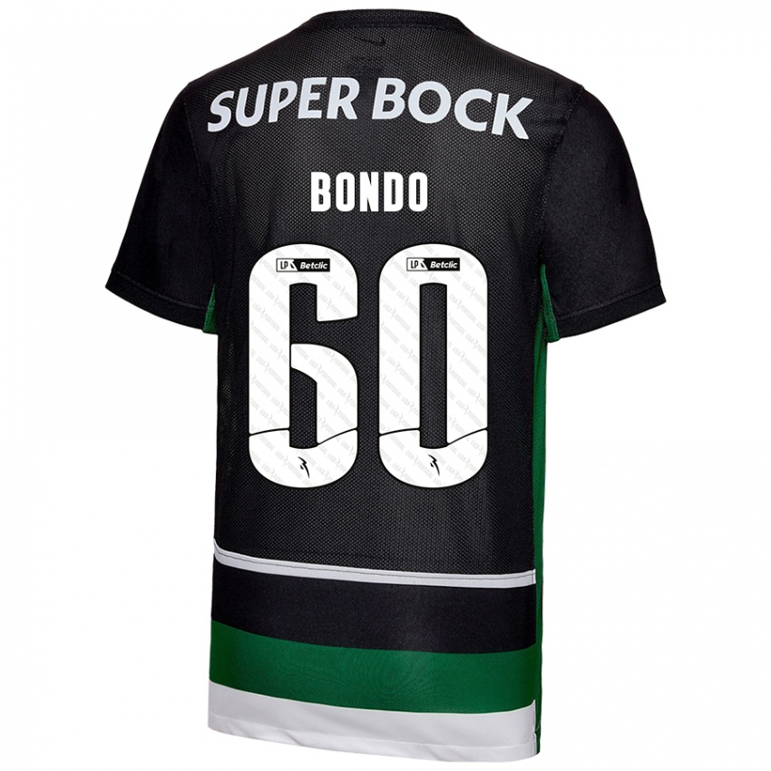 Kinder Pedro Bondo #60 Schwarz Weiß Grün Heimtrikot Trikot 2024/25 T-Shirt