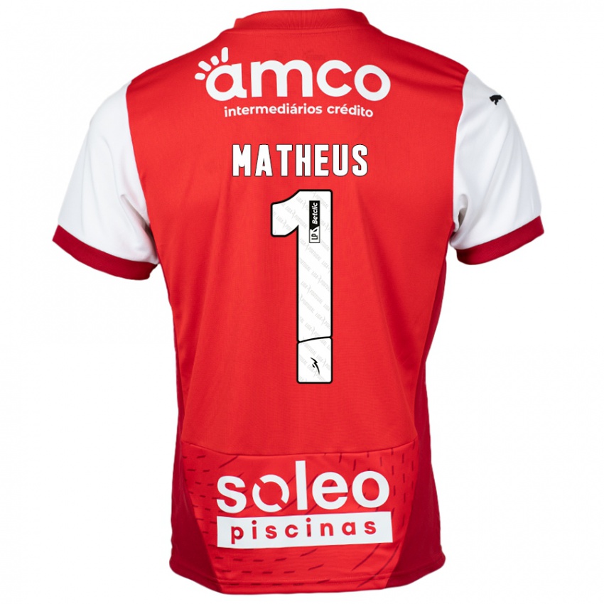 Kinder Matheus #1 Rot Weiß Heimtrikot Trikot 2024/25 T-Shirt