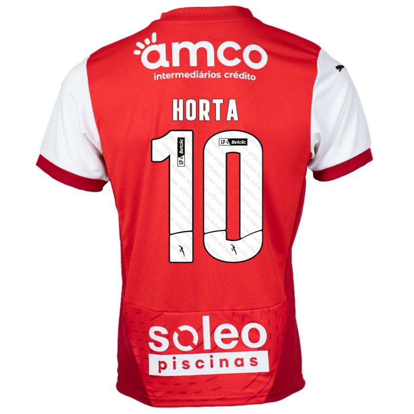 Kinder André Horta #10 Rot Weiß Heimtrikot Trikot 2024/25 T-Shirt