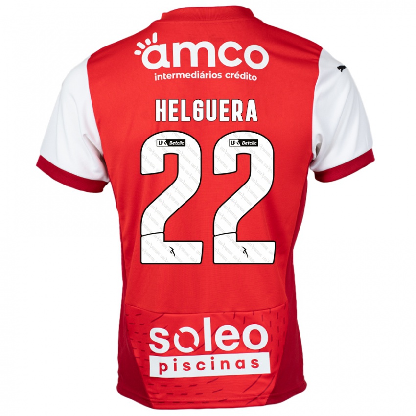 Kinder Thiago Helguera #22 Rot Weiß Heimtrikot Trikot 2024/25 T-Shirt