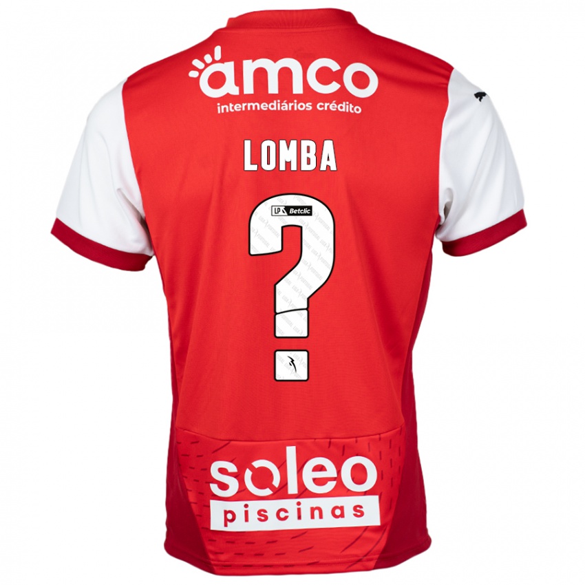 Kinder João Lomba #0 Rot Weiß Heimtrikot Trikot 2024/25 T-Shirt