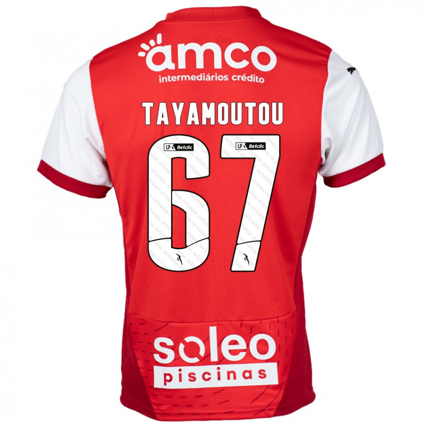 Kinder Enzo Tayamoutou #67 Rot Weiß Heimtrikot Trikot 2024/25 T-Shirt