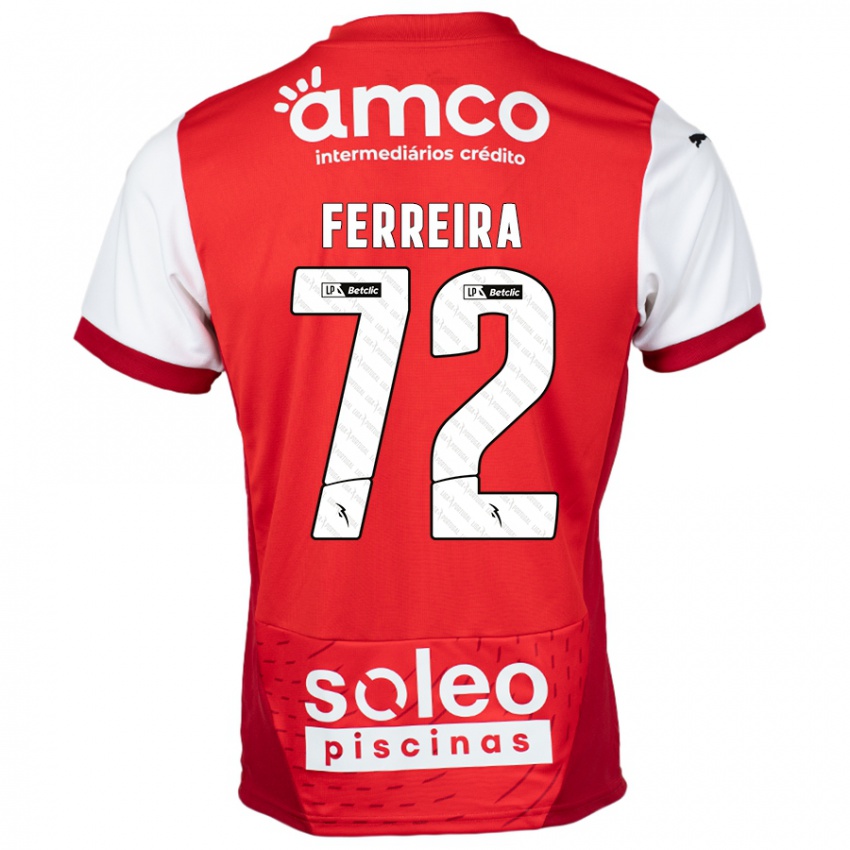 Kinder André Ferreira #72 Rot Weiß Heimtrikot Trikot 2024/25 T-Shirt