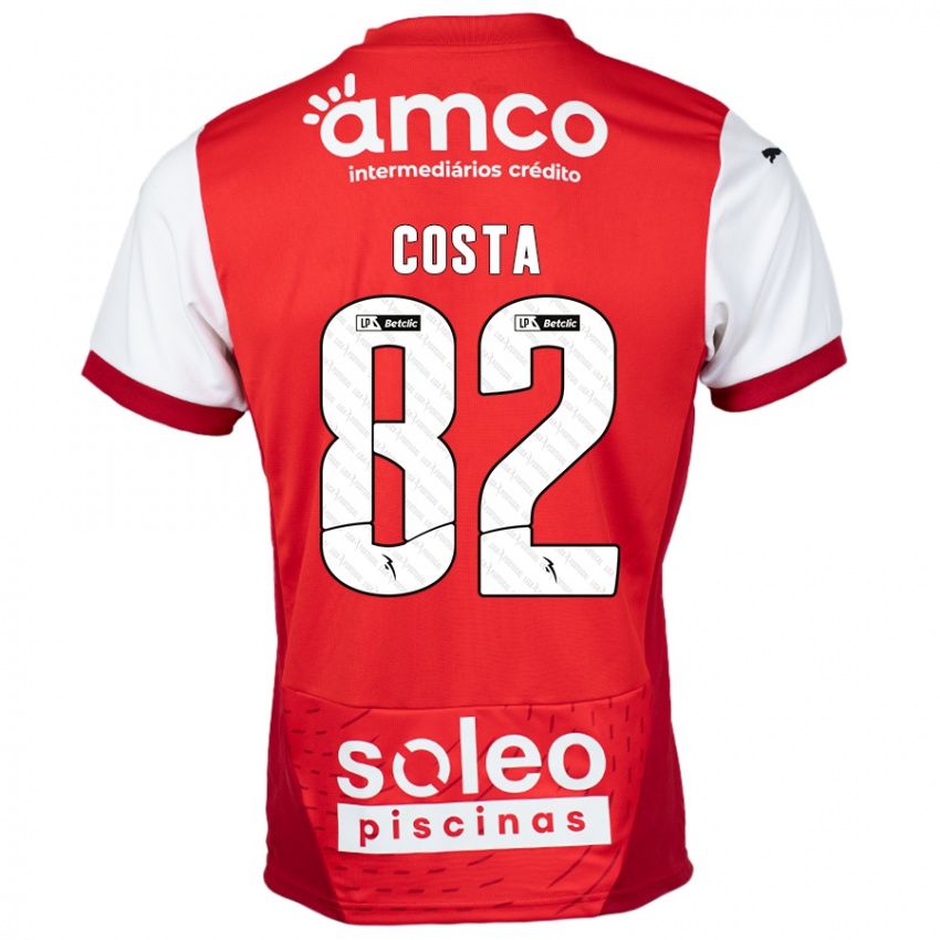 Kinder Gui Costa #82 Rot Weiß Heimtrikot Trikot 2024/25 T-Shirt