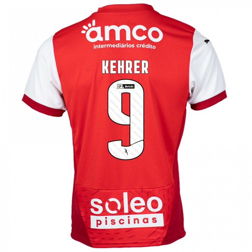 Kinder Caroline Kehrer #9 Rot Weiß Heimtrikot Trikot 2024/25 T-Shirt