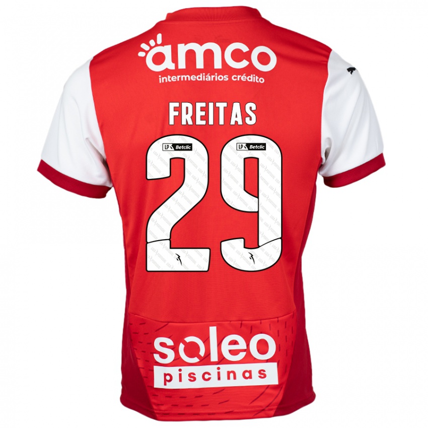 Kinder Mylena Freitas #29 Rot Weiß Heimtrikot Trikot 2024/25 T-Shirt