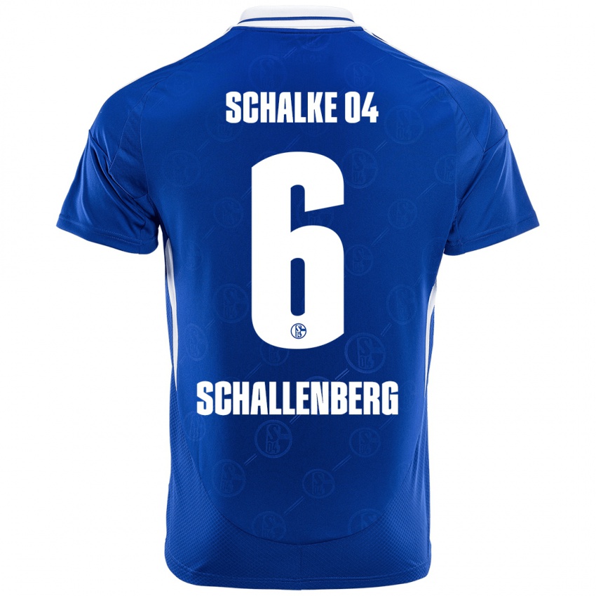 Kinder Ron Schallenberg #6 Königsblau Heimtrikot Trikot 2024/25 T-Shirt