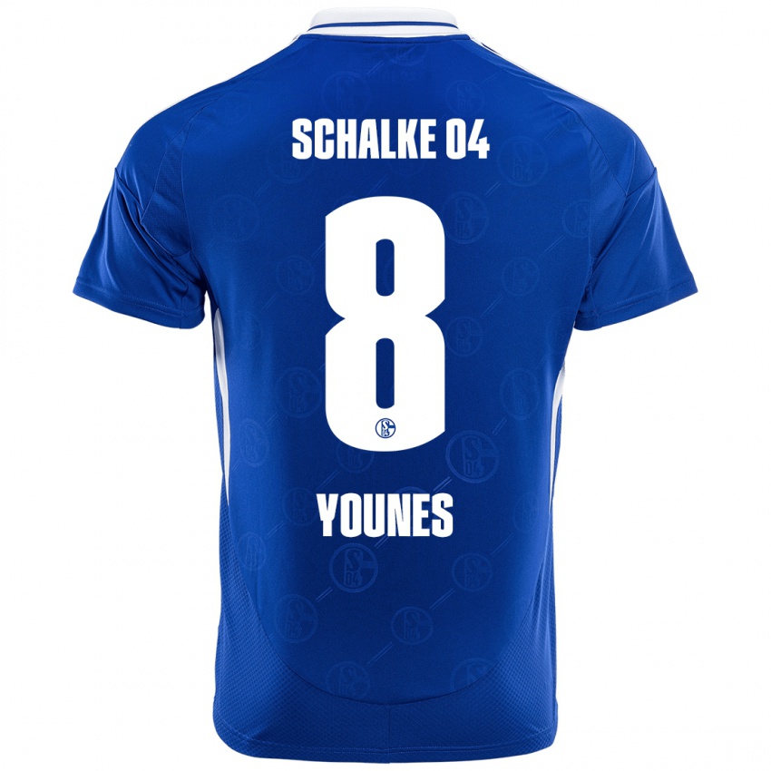 Kinder Amin Younes #8 Königsblau Heimtrikot Trikot 2024/25 T-Shirt