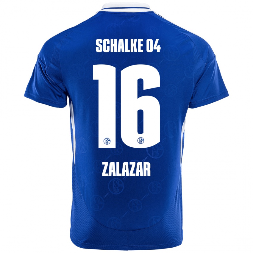 Kinder Mauro Zalazar #16 Königsblau Heimtrikot Trikot 2024/25 T-Shirt