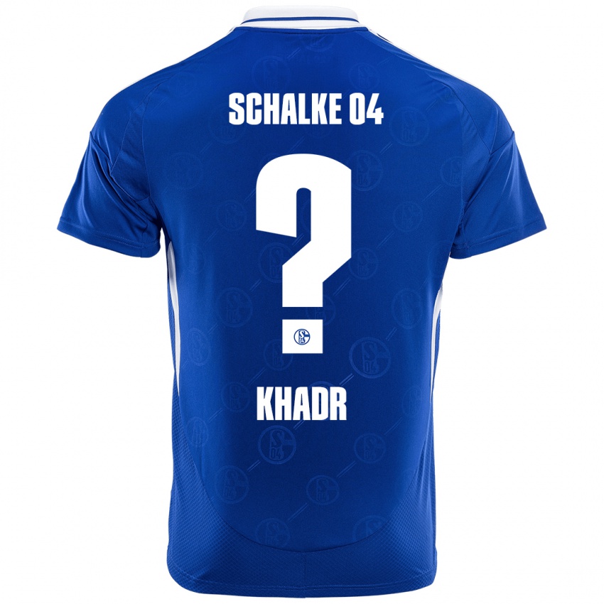 Kinder Mika Khadr #0 Königsblau Heimtrikot Trikot 2024/25 T-Shirt