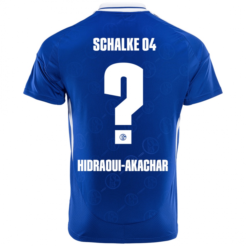 Kinder Yassin Hidraoui-Akachar #0 Königsblau Heimtrikot Trikot 2024/25 T-Shirt